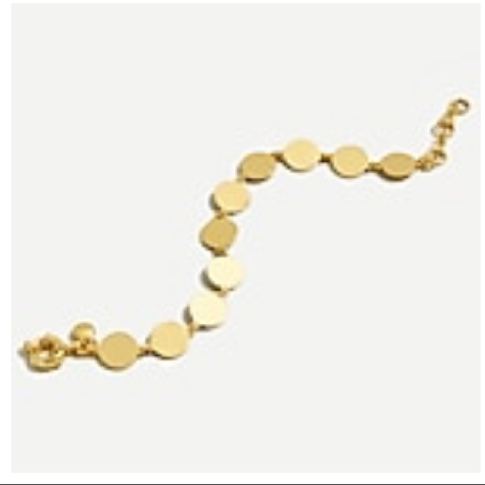J Crew Gold Disc Chain Bracelet💛NWT